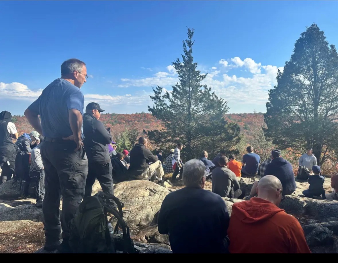 MA-RI men at scenic mountain overlook